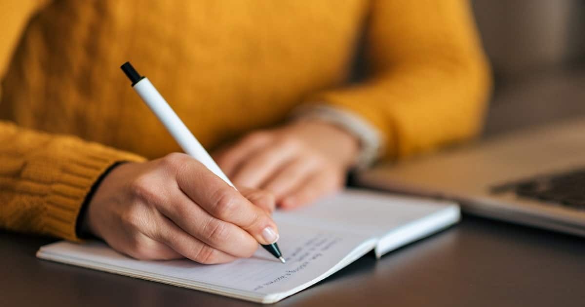 نوشتن افکار برای داشتن آرامش